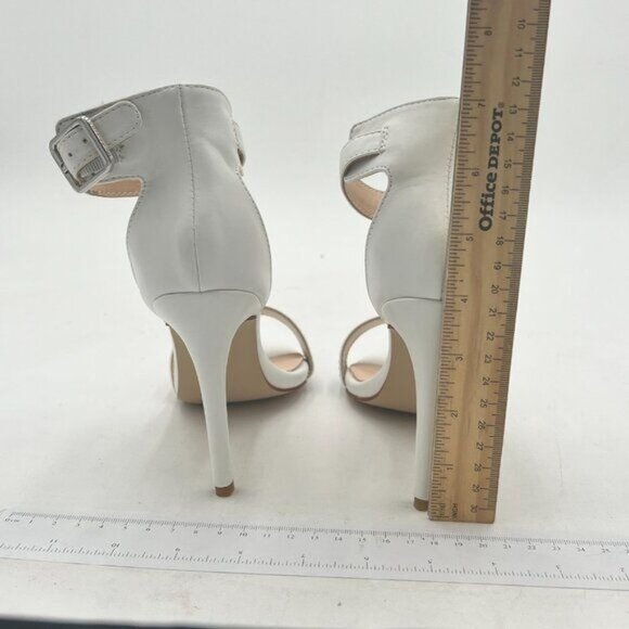 FSJ Women Versatile Ankle Strap Buckle Sandals Open Toe High Heel Pumps for Summ - Picture 5 of 8